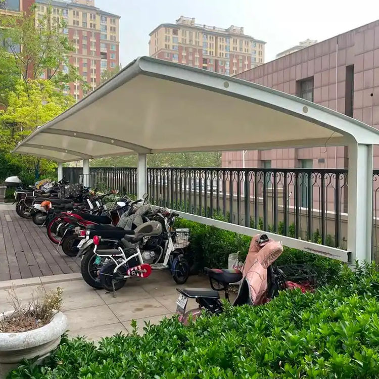 岳普湖县膜结构电动车棚